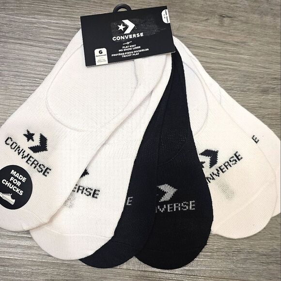 Converse 6-PK Flat Knit Chevron No Show Liner - Picture 3 of 3